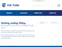 Tablet Screenshot of hbfuller.com.au
